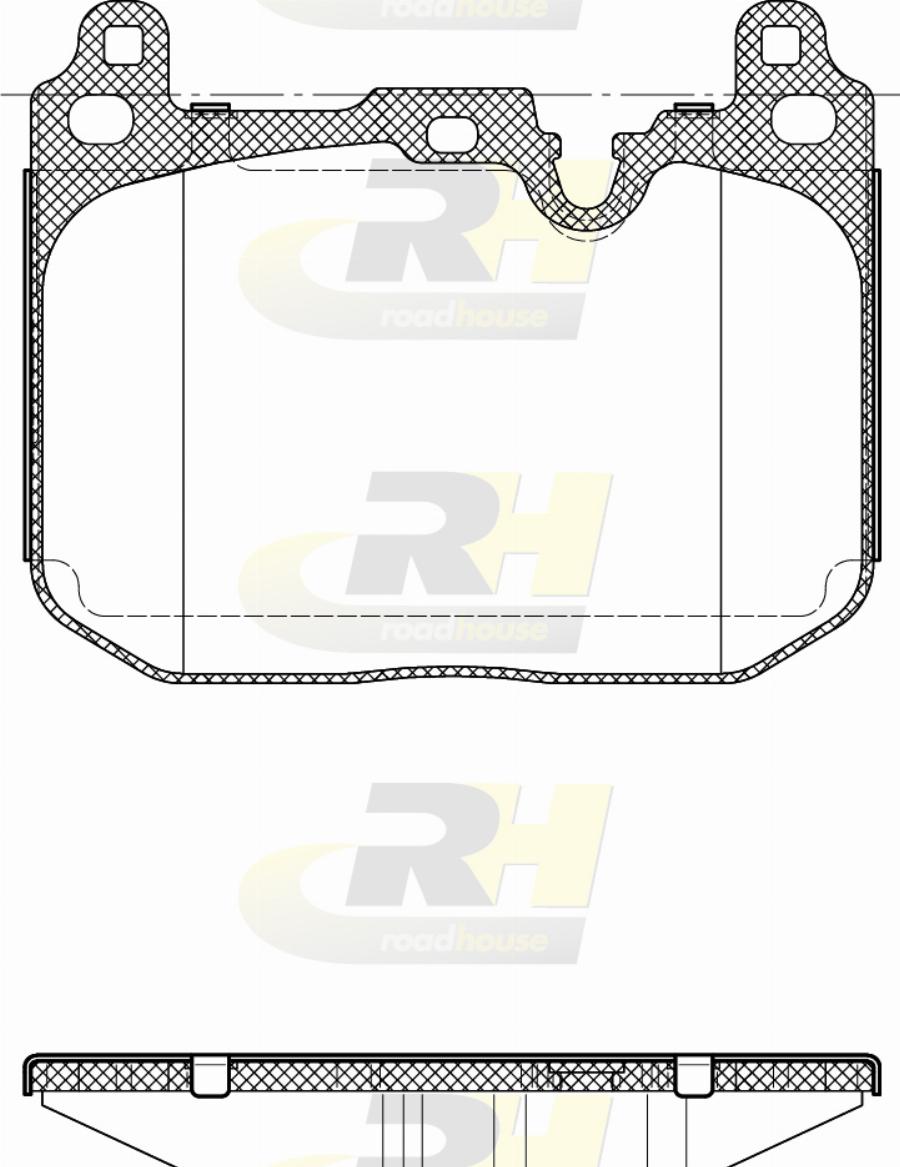 Roadhouse 21491.20 - Тормозные колодки, дисковые, комплект avtokuzovplus.com.ua