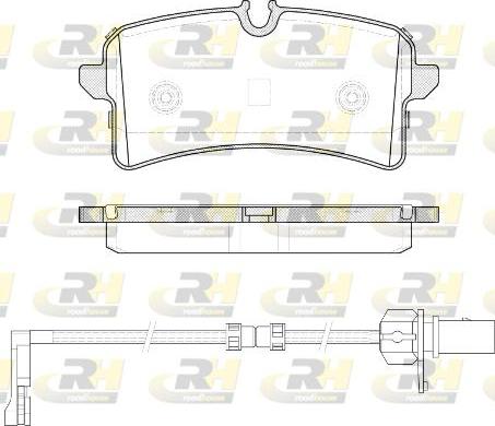 Roadhouse 21505.12 - Гальмівні колодки, дискові гальма autocars.com.ua