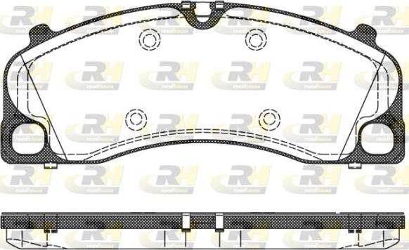 Roadhouse 21509.00 - Гальмівні колодки, дискові гальма autocars.com.ua