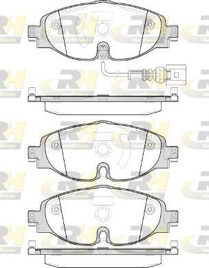 Roadhouse 21515.01 - Колодки торм.дисковые Audi A3  Golf VII autodnr.net