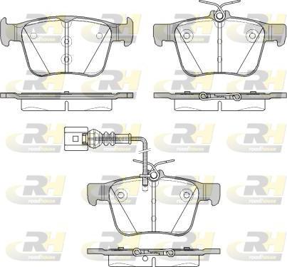 Roadhouse 21516.11 - Тормозные колодки, дисковые, комплект avtokuzovplus.com.ua