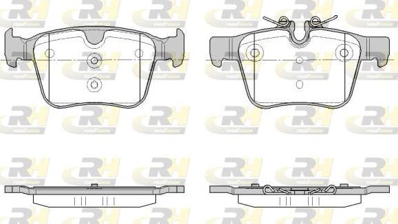 Roadhouse 21516.45 - Тормозные колодки, дисковые, комплект avtokuzovplus.com.ua