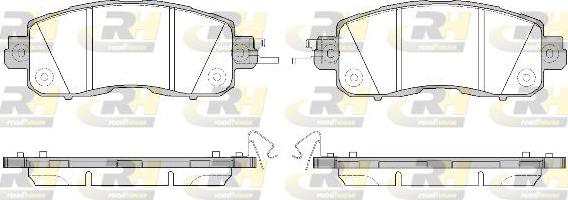 Roadhouse 21517.04 - Тормозные колодки, дисковые, комплект autodnr.net