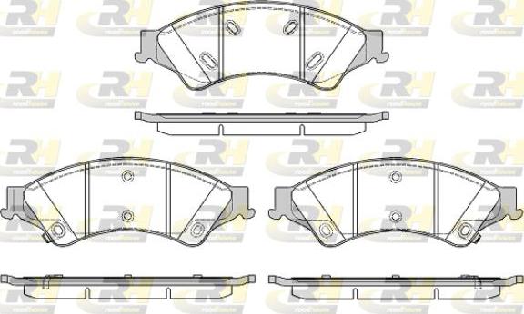 Roadhouse 21524.02 - Гальмівні колодки, дискові гальма autocars.com.ua