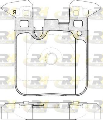 Roadhouse 21539.00 - Тормозные колодки, дисковые, комплект avtokuzovplus.com.ua