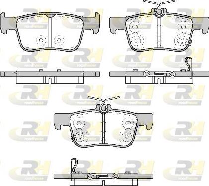 Roadhouse 21551.20 - Гальмівні колодки, дискові гальма autocars.com.ua