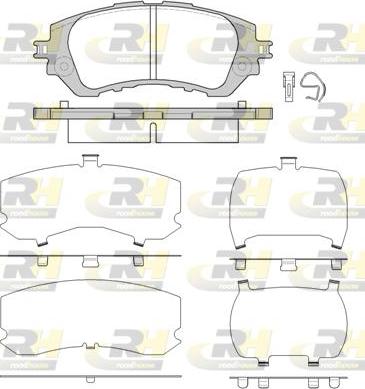 Roadhouse 21558.00 - Тормозные колодки, дисковые, комплект avtokuzovplus.com.ua