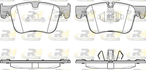 Roadhouse 21560.10 - Тормозные колодки, дисковые, комплект avtokuzovplus.com.ua