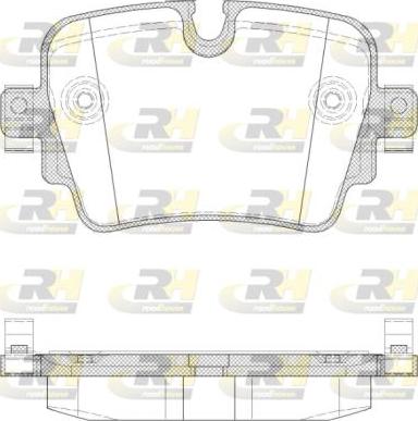 Roadhouse 21572.00 - Тормозные колодки, дисковые, комплект avtokuzovplus.com.ua