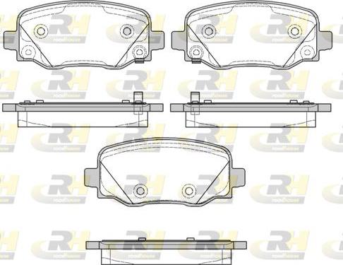 Roadhouse 21578.02 - Гальмівні колодки, дискові гальма autocars.com.ua