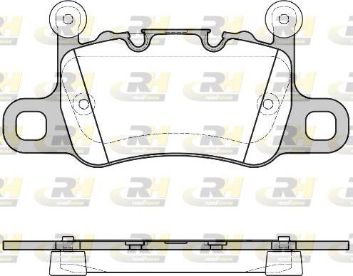 Roadhouse 21598.10 - Гальмівні колодки, дискові гальма autocars.com.ua