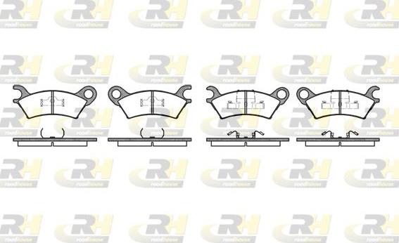 Roadhouse 2160.00 - Гальмівні колодки, дискові гальма autocars.com.ua