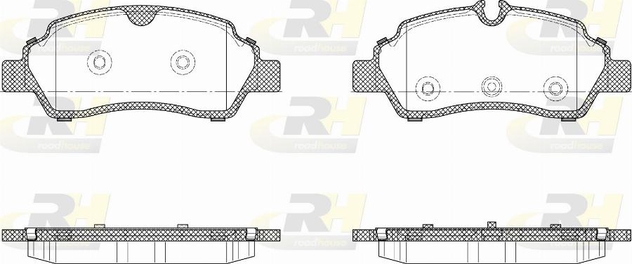 Roadhouse 21605.10 - Тормозные колодки, дисковые, комплект avtokuzovplus.com.ua