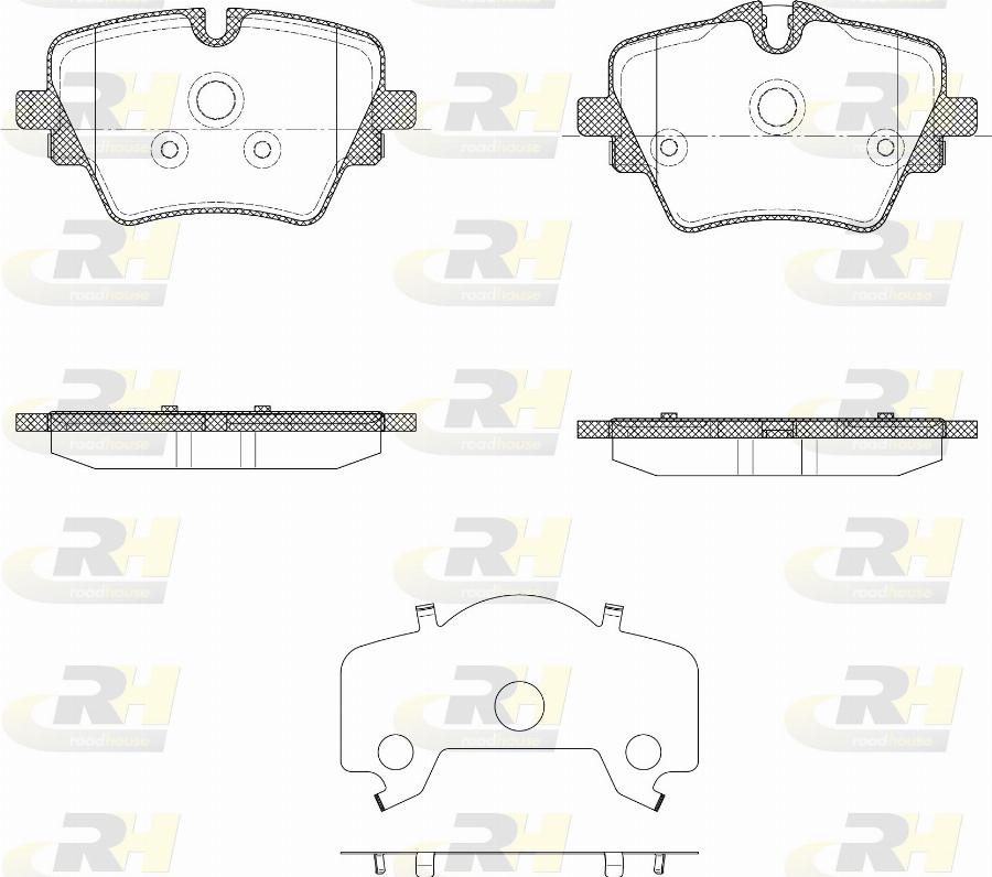 Roadhouse 21625.00 - Тормозные колодки, дисковые, комплект autodnr.net