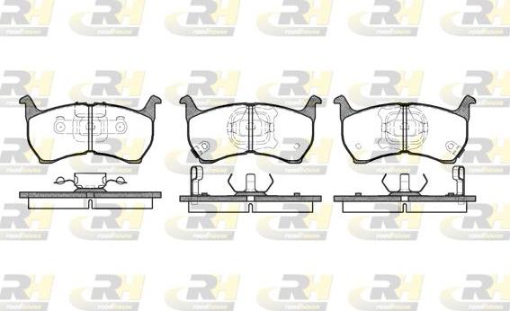 Roadhouse 2164.02 - Тормозные колодки, дисковые, комплект avtokuzovplus.com.ua