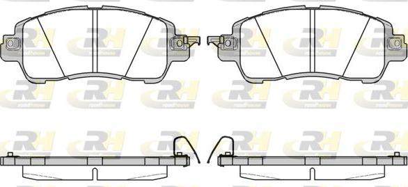 ATE LD5674 - Тормозные колодки, дисковые, комплект avtokuzovplus.com.ua