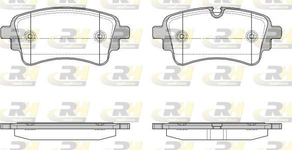 Roadhouse 21669.10 - Тормозные колодки, дисковые, комплект avtokuzovplus.com.ua