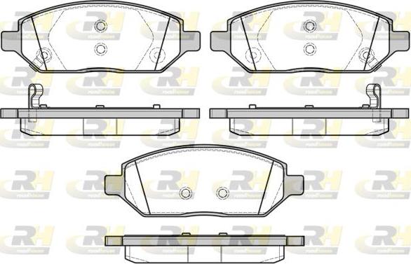 Roadhouse 21674.02 - Тормозные колодки, дисковые, комплект avtokuzovplus.com.ua