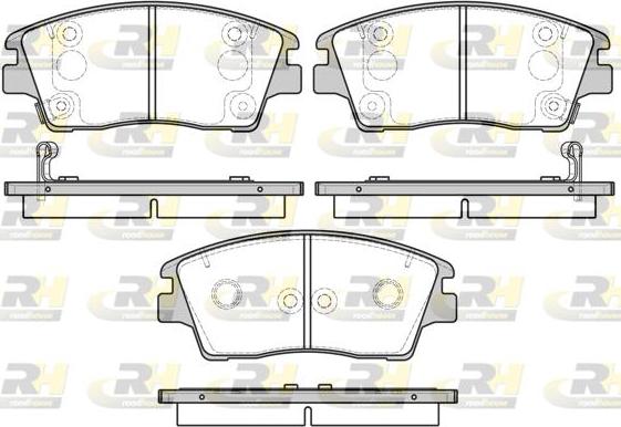 Roadhouse 21676.02 - Гальмівні колодки, дискові гальма autocars.com.ua