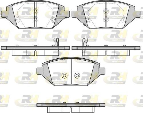 Roadhouse 21686.02 - Тормозные колодки, дисковые, комплект avtokuzovplus.com.ua