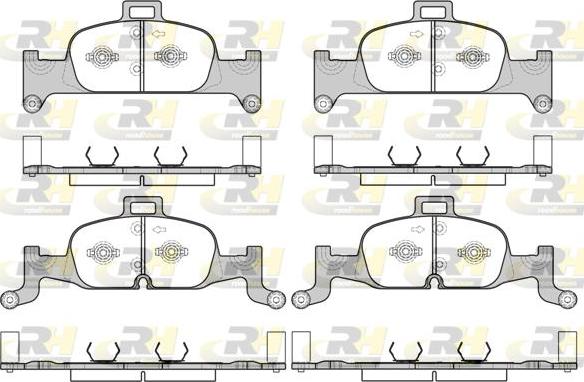 Roadhouse 21691.00 - Тормозные колодки, дисковые, комплект avtokuzovplus.com.ua