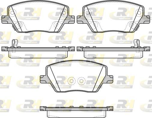 Roadhouse 21695.02 - Тормозные колодки, дисковые, комплект avtokuzovplus.com.ua