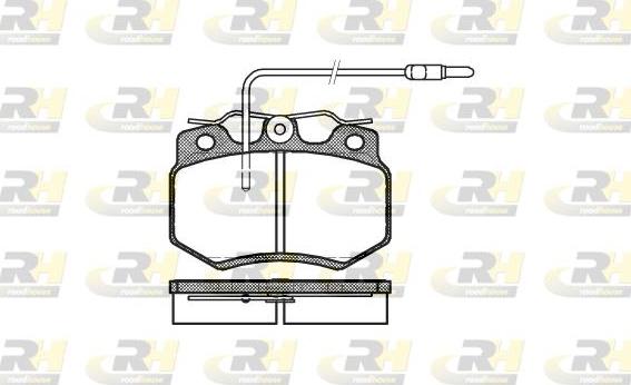 Roadhouse 2170.04 - Тормозные колодки, дисковые, комплект avtokuzovplus.com.ua