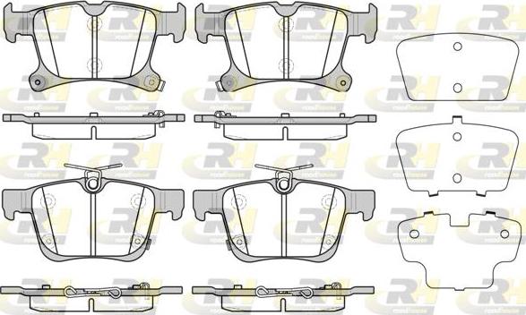 Roadhouse 21701.02 - Гальмівні колодки, дискові гальма autocars.com.ua