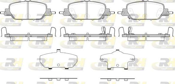 Roadhouse 21730.02 - Гальмівні колодки, дискові гальма autocars.com.ua