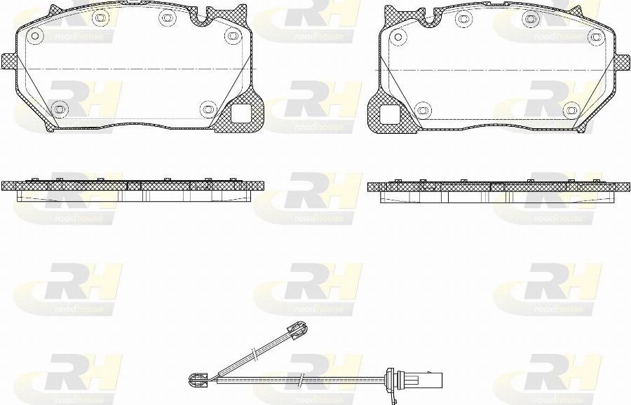 Roadhouse 21743.00 - Тормозные колодки, дисковые, комплект autodnr.net