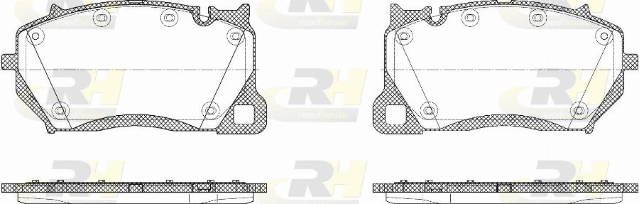 Roadhouse 21743.20 - Тормозные колодки, дисковые, комплект autodnr.net