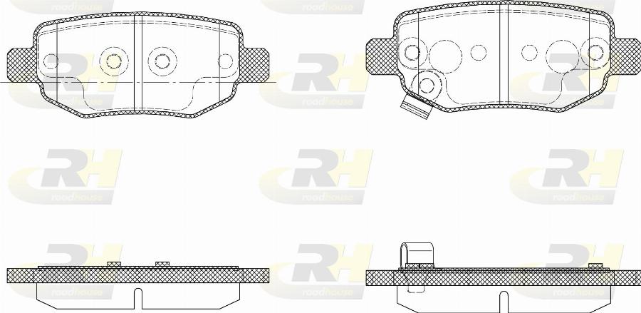 Roadhouse 21751.02 - Гальмівні колодки, дискові гальма autocars.com.ua