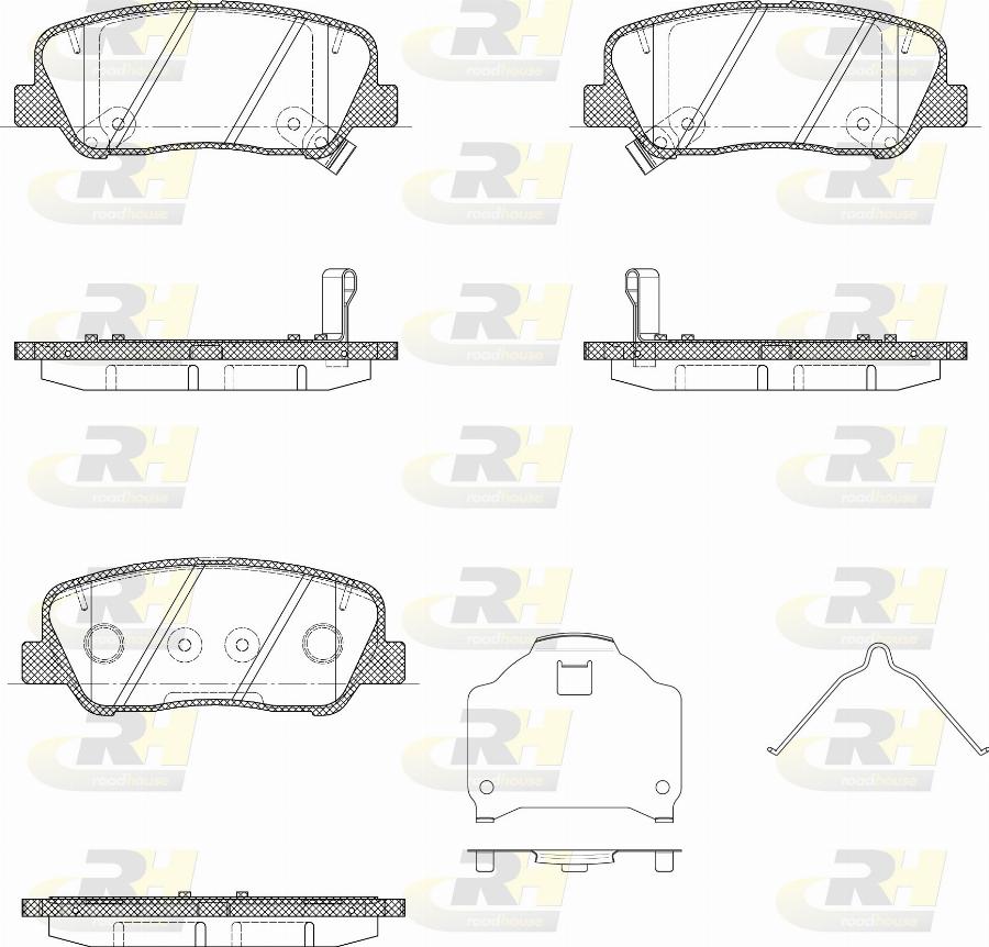 Roadhouse 21756.02 - Гальмівні колодки, дискові гальма autocars.com.ua