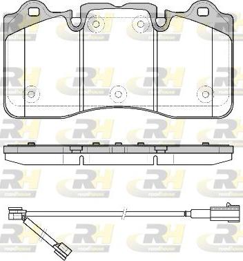 Roadhouse 21798.00 - Гальмівні колодки, дискові гальма autocars.com.ua