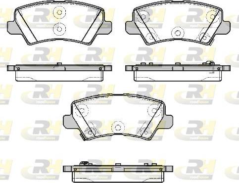 Roadhouse 21804.02 - Гальмівні колодки, дискові гальма autocars.com.ua