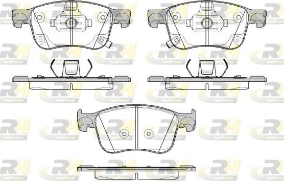 Roadhouse 21808.12 - Гальмівні колодки, дискові гальма autocars.com.ua