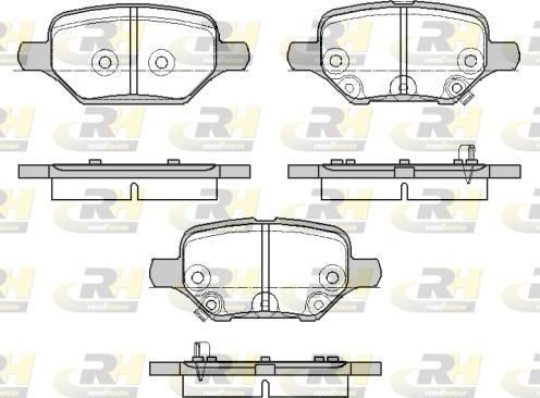 Roadhouse 21810.02 - Гальмівні колодки, дискові гальма autocars.com.ua