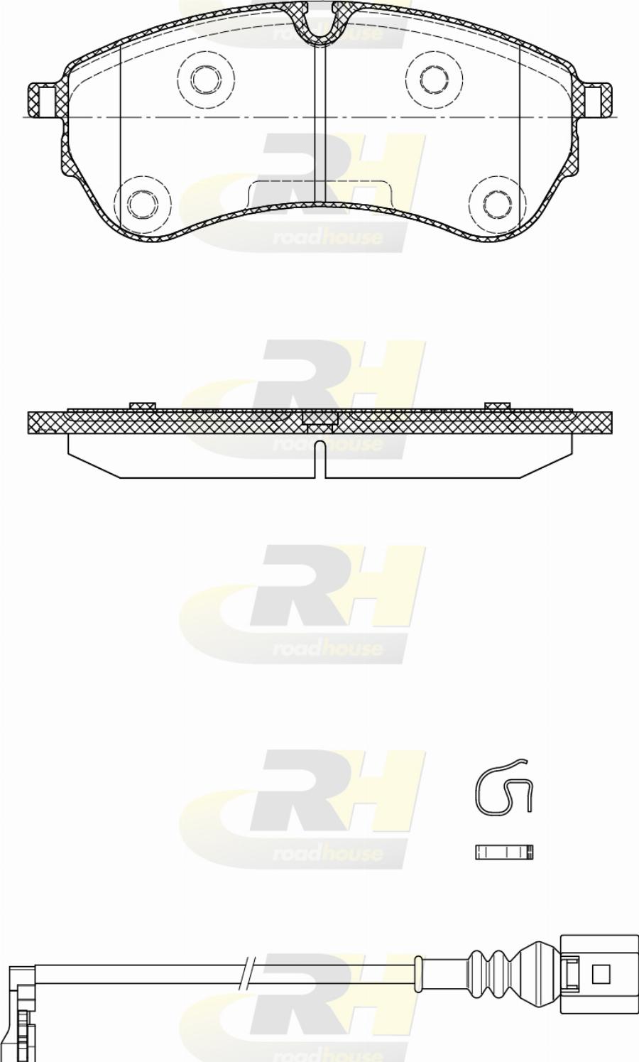 Roadhouse 21830.01 - Тормозные колодки, дисковые, комплект avtokuzovplus.com.ua