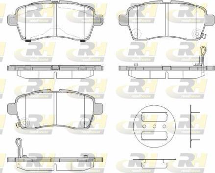 Roadhouse 21833.02 - Тормозные колодки, дисковые, комплект autodnr.net