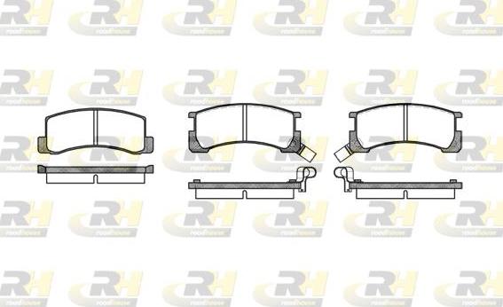 Roadhouse 2185.02 - Гальмівні колодки, дискові гальма autocars.com.ua