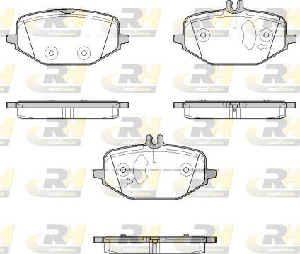 Roadhouse 21855.00 - Гальмівні колодки, дискові гальма autocars.com.ua