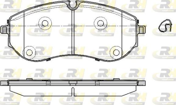 Roadhouse 21857.00 - Тормозные колодки, дисковые, комплект avtokuzovplus.com.ua