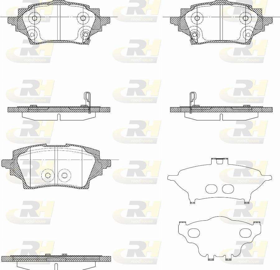 Roadhouse 21859.02 - Тормозные колодки, дисковые, комплект autodnr.net