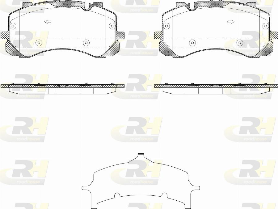 Roadhouse 21865.00 - Тормозные колодки, дисковые, комплект autodnr.net