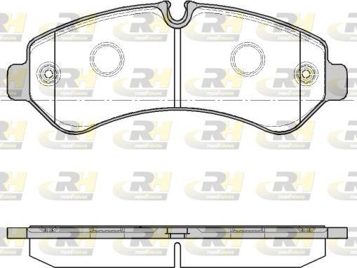 Roadhouse 21866.00 - Тормозные колодки, дисковые, комплект avtokuzovplus.com.ua