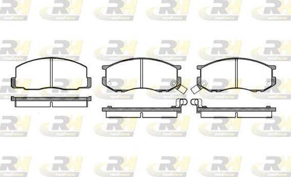 Roadhouse 2187.02 - Гальмівні колодки, дискові гальма autocars.com.ua