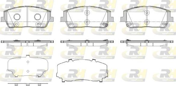 Roadhouse 21880.02 - Гальмівні колодки, дискові гальма autocars.com.ua