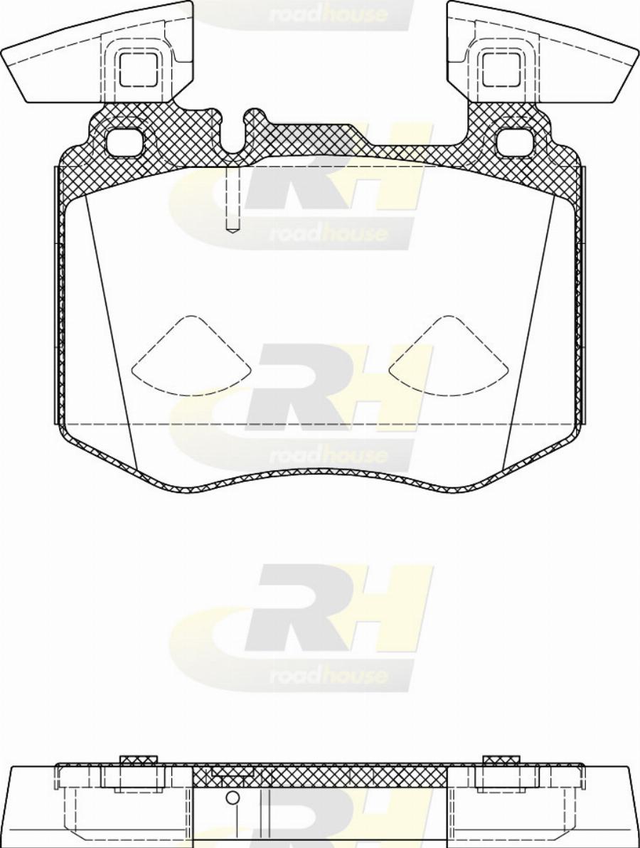 Roadhouse 21883.00 - Тормозные колодки, дисковые, комплект avtokuzovplus.com.ua