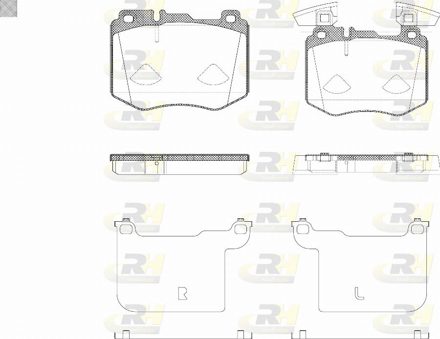 Roadhouse 21883.10 - Тормозные колодки, дисковые, комплект avtokuzovplus.com.ua