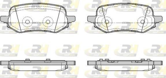 Roadhouse 21886.00 - Тормозные колодки, дисковые, комплект avtokuzovplus.com.ua